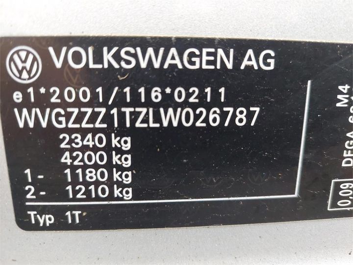 Photo 4 VIN: WVGZZZ1TZLW026787 - VOLKSWAGEN TOURAN 