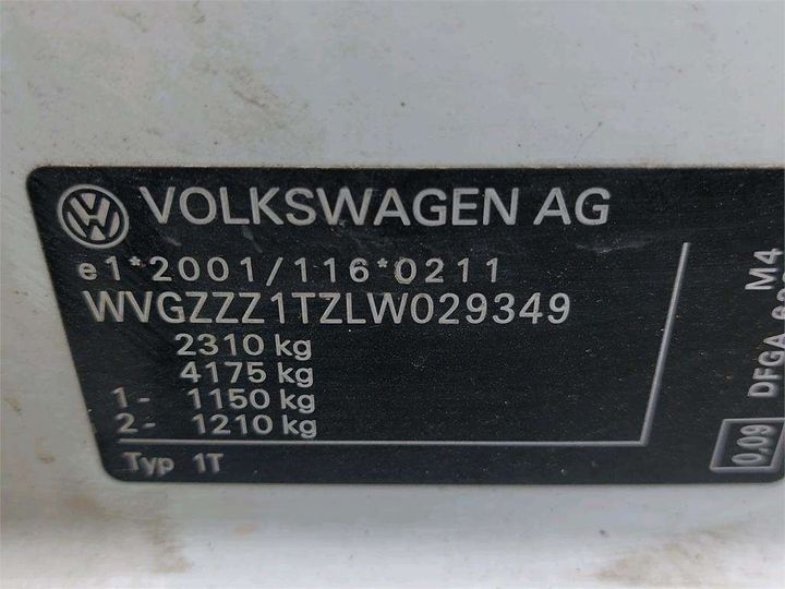 Photo 8 VIN: WVGZZZ1TZLW029349 - VOLKSWAGEN TOURAN 