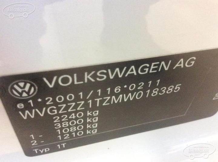 Photo 6 VIN: WVGZZZ1TZMW018385 - VOLKSWAGEN TOURAN MPV 