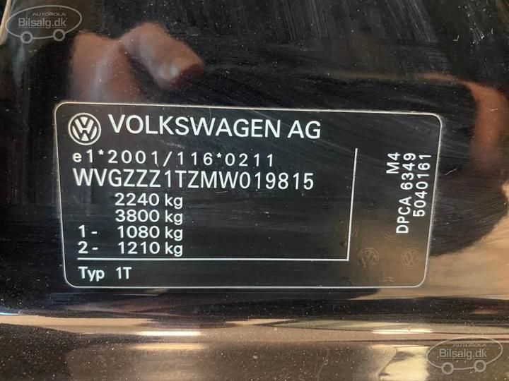 Photo 6 VIN: WVGZZZ1TZMW019815 - VOLKSWAGEN TOURAN MPV 