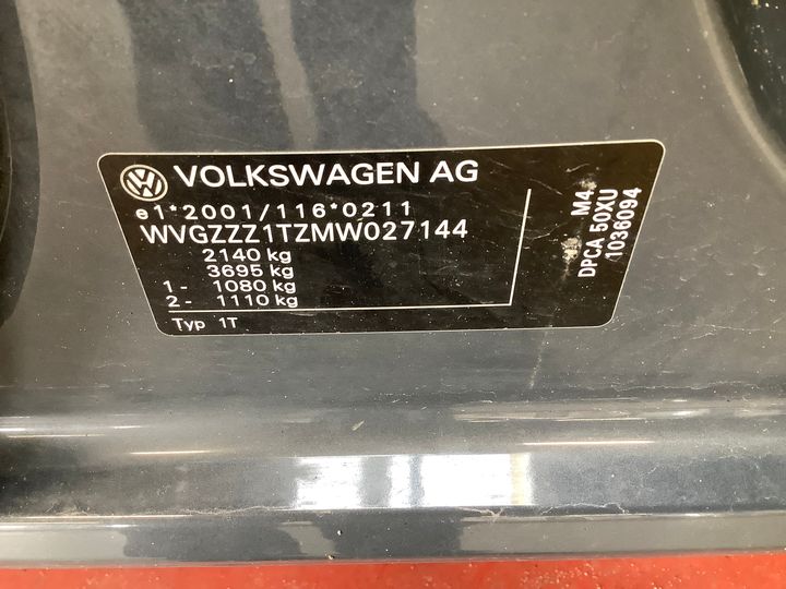 Photo 2 VIN: WVGZZZ1TZMW027144 - VW TOURAN 