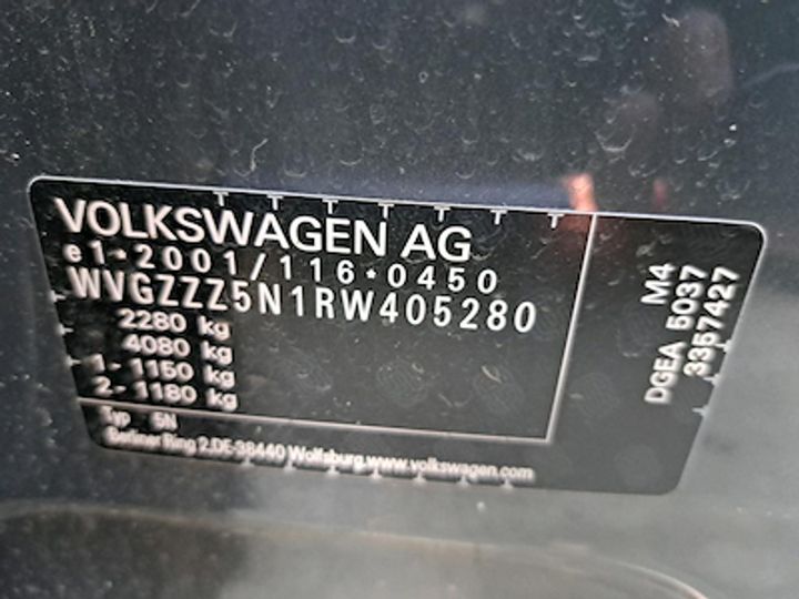 Photo 8 VIN: WVGZZZ5N1RW405280 - VW TIGUAN 