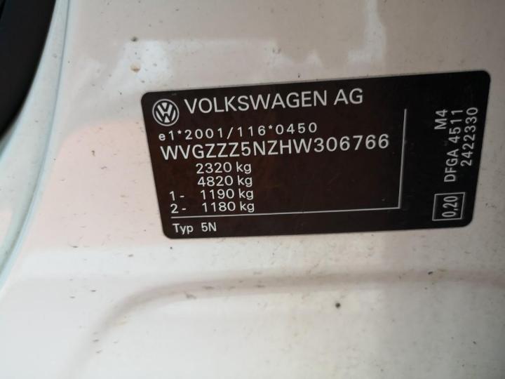 Photo 8 VIN: WVGZZZ5NZHW306766 - VOLKSWAGEN TIGUAN 