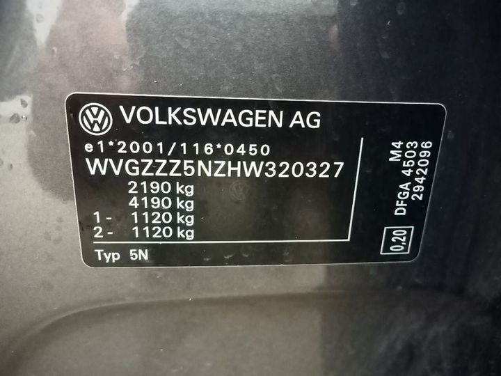 Photo 18 VIN: WVGZZZ5NZHW320327 - VW TIGUAN '16 