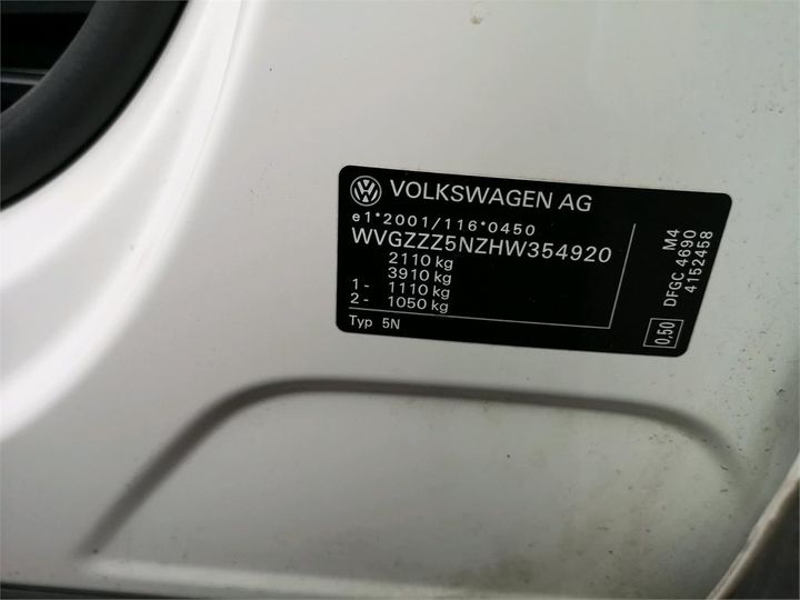 Photo 11 VIN: WVGZZZ5NZHW354920 - VOLKSWAGEN TIGUAN 