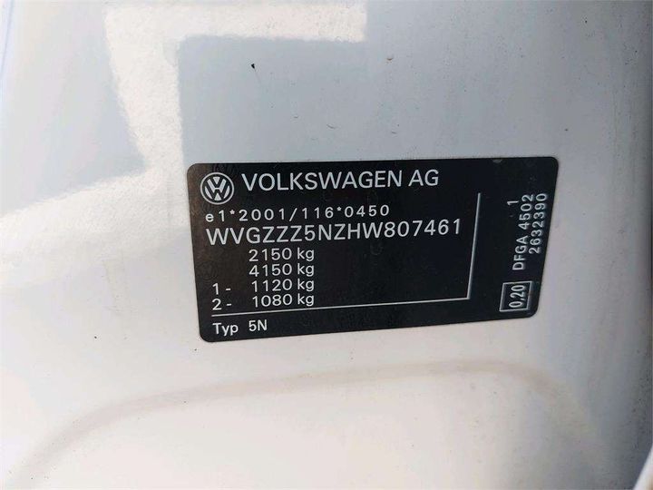 Photo 8 VIN: WVGZZZ5NZHW807461 - VOLKSWAGEN TIGUAN 