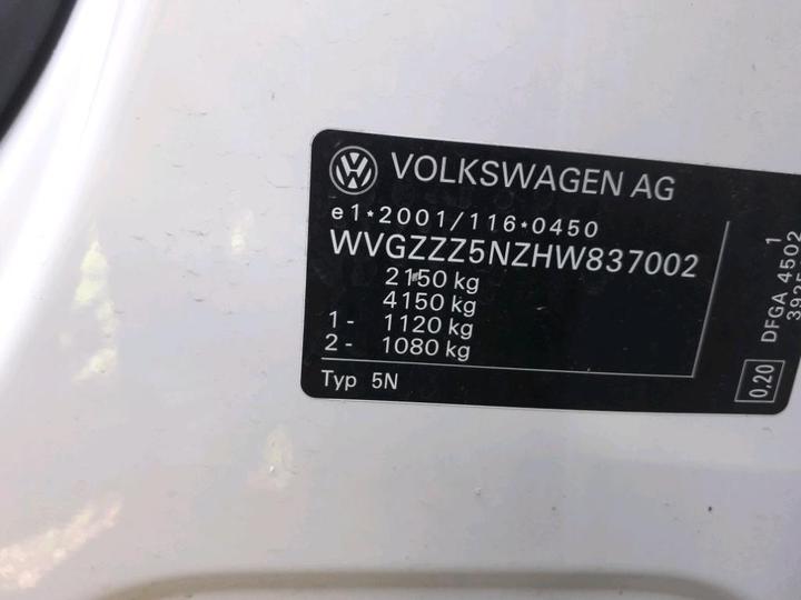 Photo 4 VIN: WVGZZZ5NZHW837002 - VOLKSWAGEN TIGUAN 