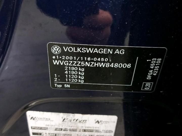 Photo 6 VIN: WVGZZZ5NZHW848006 - VOLKSWAGEN TIGUAN 