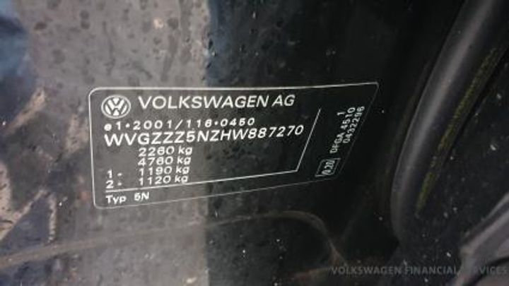 Photo 8 VIN: WVGZZZ5NZHW887270 - VOLKSWAGEN TIGUAN 