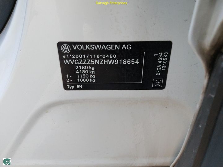 Photo 6 VIN: WVGZZZ5NZHW918654 - VOLKSWAGEN TIGUAN 