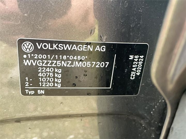 Photo 10 VIN: WVGZZZ5NZJM057207 - VOLKSWAGEN TIGUAN ALLSPACE 