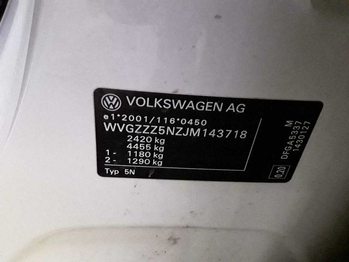 Photo 11 VIN: WVGZZZ5NZJM143718 - VOLKSWAGEN TIGUAN ALLSPACE 2.0 