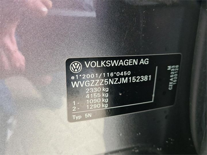 Photo 15 VIN: WVGZZZ5NZJM152381 - VOLKSWAGEN TIGUAN ALLSPACE 