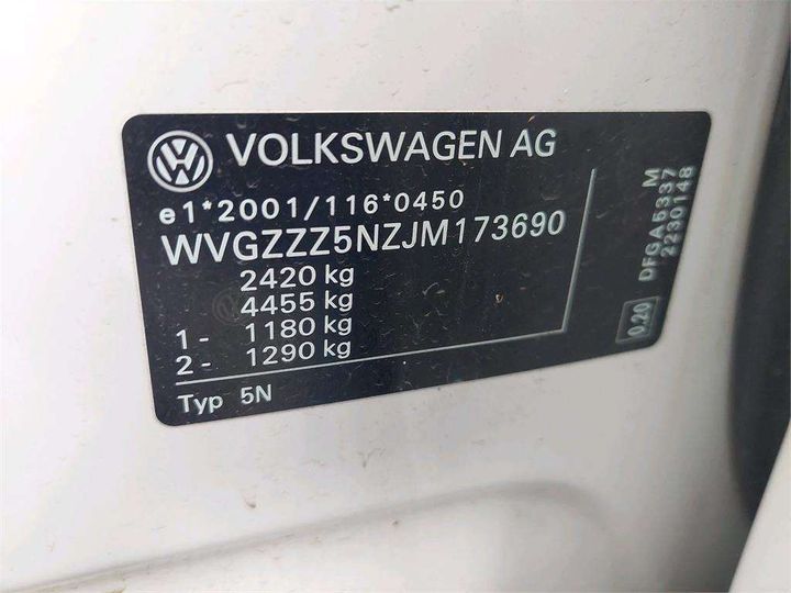 Photo 8 VIN: WVGZZZ5NZJM173690 - VOLKSWAGEN TIGUAN ALLSPACE 