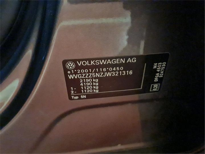 Photo 4 VIN: WVGZZZ5NZJW321316 - VOLKSWAGEN TIGUAN 