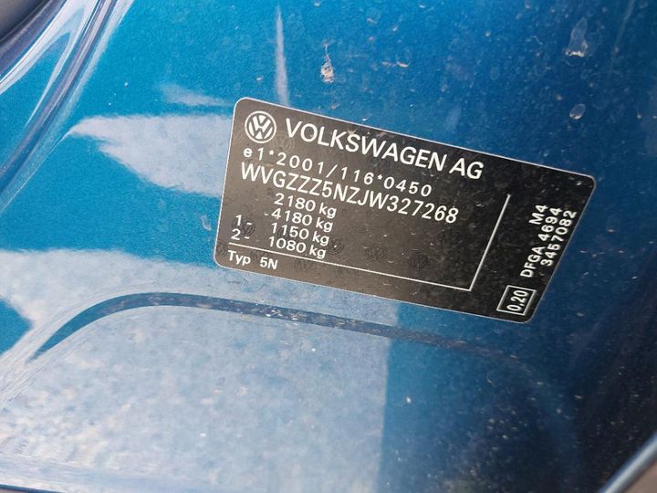 Photo 8 VIN: WVGZZZ5NZJW327268 - VOLKSWAGEN TIGUAN 