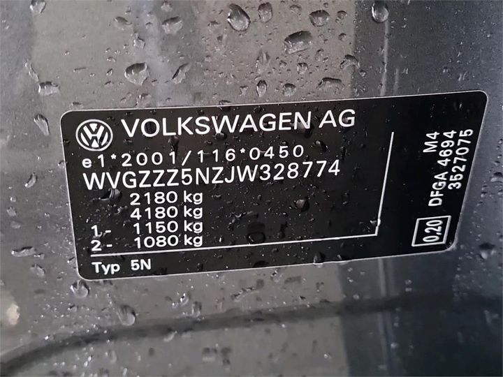 Photo 6 VIN: WVGZZZ5NZJW328774 - VOLKSWAGEN TIGUAN 