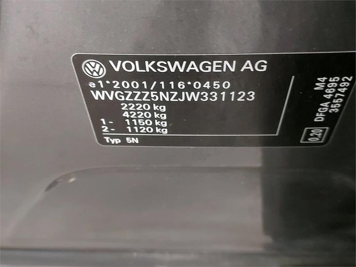 Photo 6 VIN: WVGZZZ5NZJW331123 - VOLKSWAGEN TIGUAN 