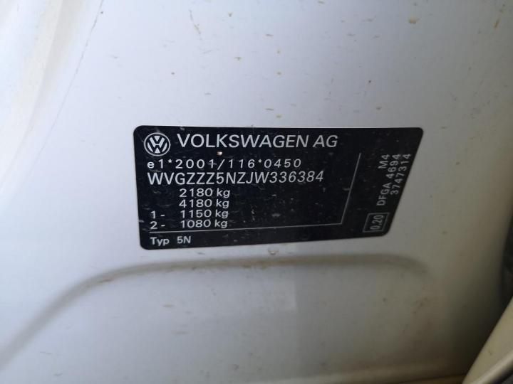 Photo 8 VIN: WVGZZZ5NZJW336384 - VOLKSWAGEN TIGUAN 