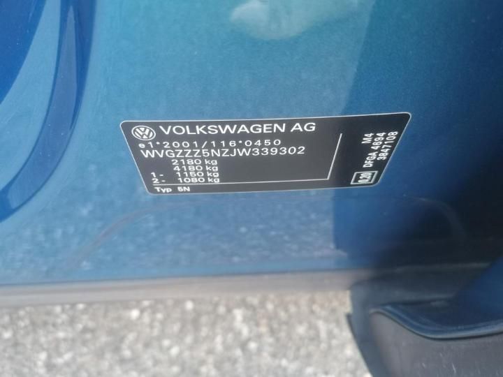 Photo 12 VIN: WVGZZZ5NZJW339302 - VOLKSWAGEN TIGUAN 