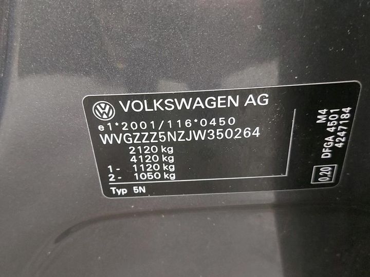 Photo 5 VIN: WVGZZZ5NZJW350264 - VW TIGUAN 