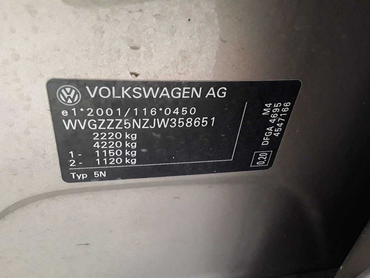 Photo 11 VIN: WVGZZZ5NZJW358651 - VOLKSWAGEN TIGUAN 2.0 TDI SCR 