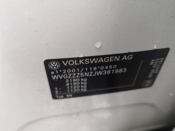 Photo 3 VIN: WVGZZZ5NZJW361983 - VOLKSWAGEN TIGUAN 