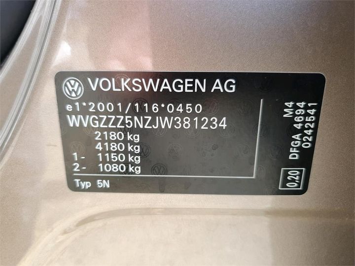 Photo 8 VIN: WVGZZZ5NZJW381234 - VOLKSWAGEN TIGUAN 