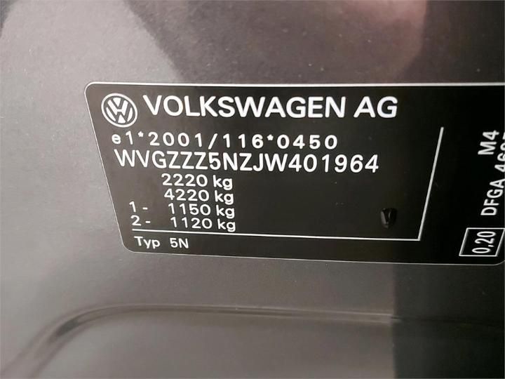 Photo 6 VIN: WVGZZZ5NZJW401964 - VOLKSWAGEN TIGUAN 