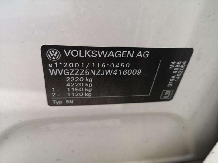 Photo 8 VIN: WVGZZZ5NZJW416009 - VOLKSWAGEN TIGUAN 