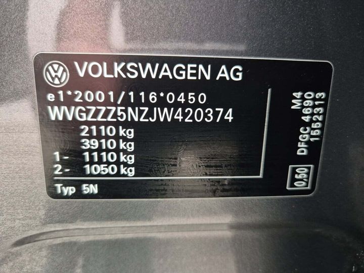 Photo 24 VIN: WVGZZZ5NZJW420374 - VW TIGUAN 