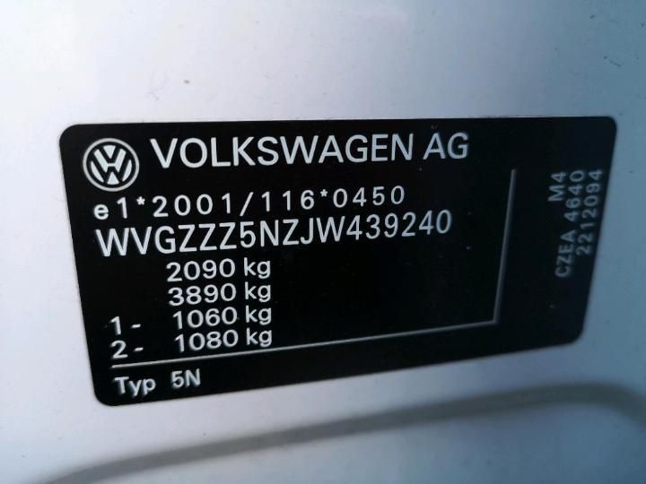 Photo 14 VIN: WVGZZZ5NZJW439240 - VOLKSWAGEN TIGUAN 