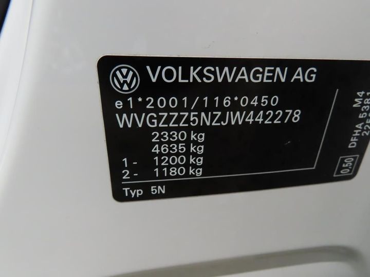 Photo 12 VIN: WVGZZZ5NZJW442278 - VOLKSWAGEN TIGUAN 