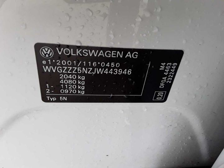 Photo 13 VIN: WVGZZZ5NZJW443946 - VOLKSWAGEN TIGUAN 2.0 TDI SCR 