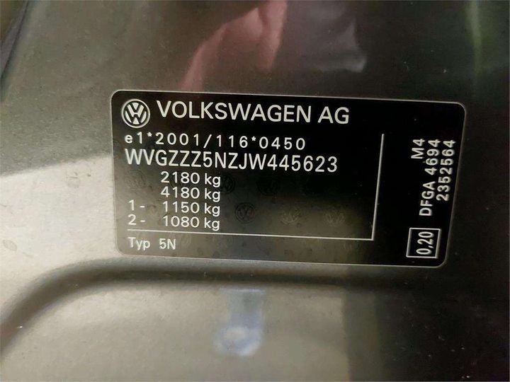 Photo 8 VIN: WVGZZZ5NZJW445623 - VOLKSWAGEN TIGUAN 