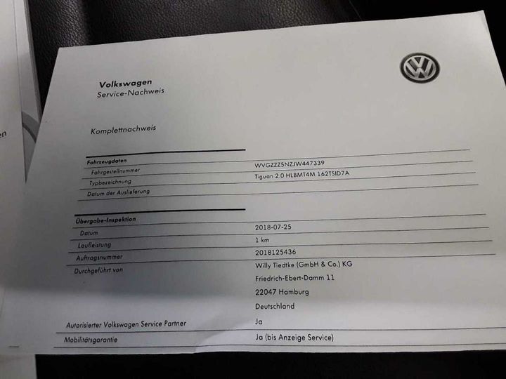 Photo 28 VIN: WVGZZZ5NZJW447339 - VOLKSWAGEN TIGUAN 2.0 TSI 