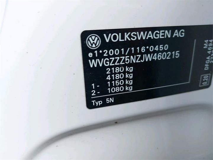 Photo 9 VIN: WVGZZZ5NZJW460215 - VOLKSWAGEN TIGUAN 