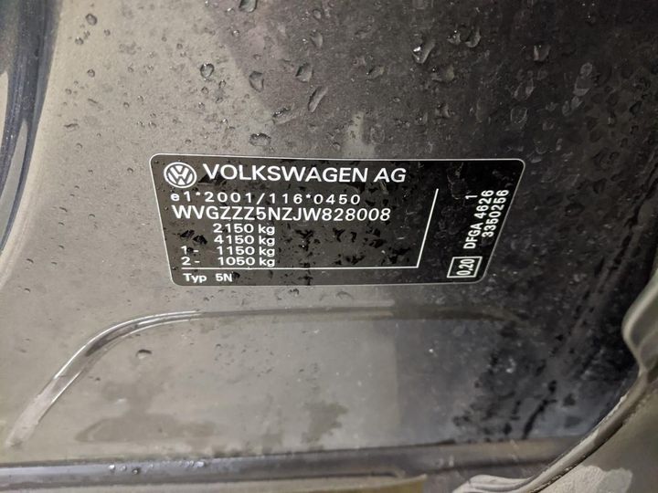 Photo 14 VIN: WVGZZZ5NZJW828008 - VOLKSWAGEN TIGUAN 