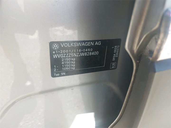 Photo 8 VIN: WVGZZZ5NZJW828400 - VOLKSWAGEN TIGUAN 