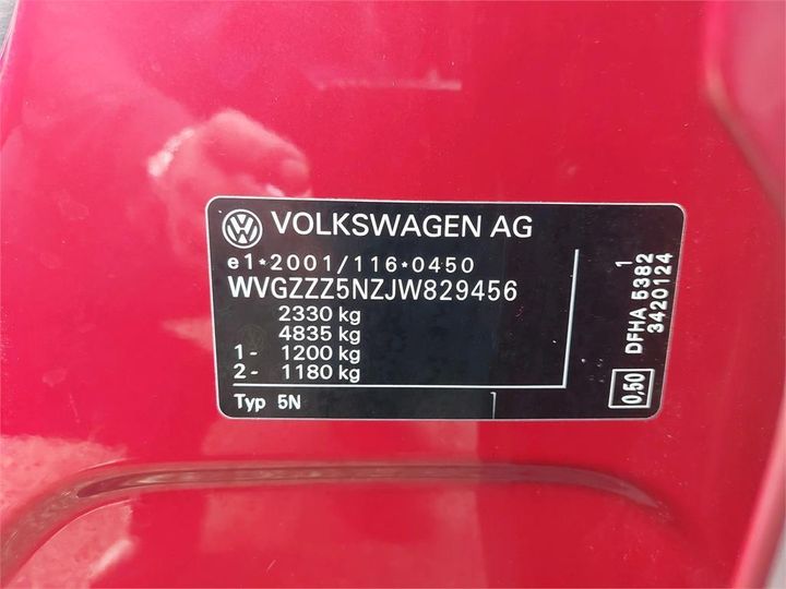 Photo 17 VIN: WVGZZZ5NZJW829456 - VOLKSWAGEN TIGUAN 