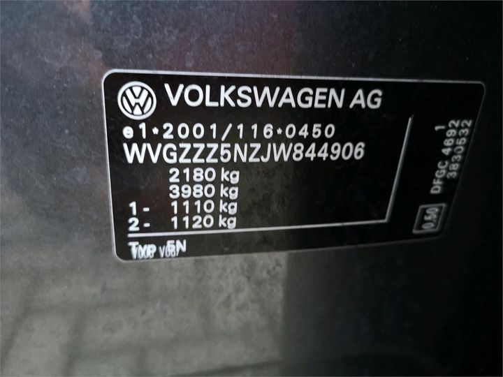 Photo 16 VIN: WVGZZZ5NZJW844906 - VOLKSWAGEN TIGUAN 