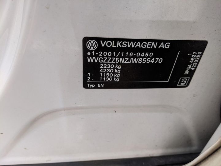 Photo 16 VIN: WVGZZZ5NZJW855470 - VOLKSWAGEN TIGUAN 