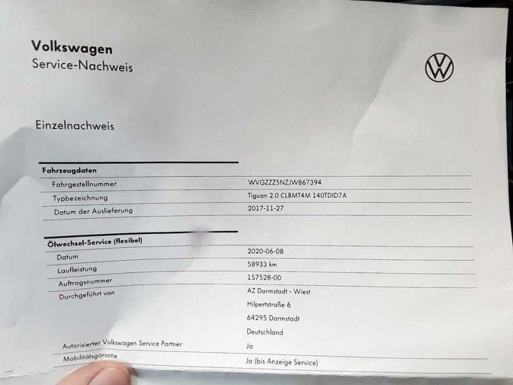 Photo 23 VIN: WVGZZZ5NZJW867394 - VOLKSWAGEN TIGUAN 2.0 TDI SCR 