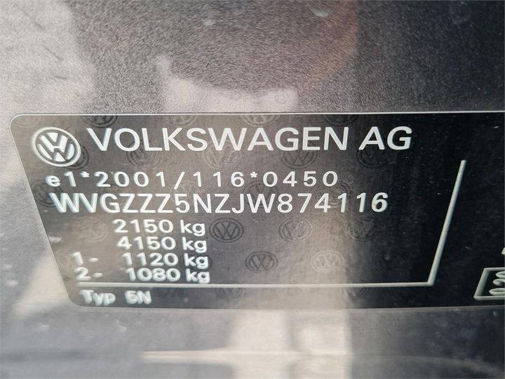 Photo 4 VIN: WVGZZZ5NZJW874116 - VOLKSWAGEN TIGUAN 