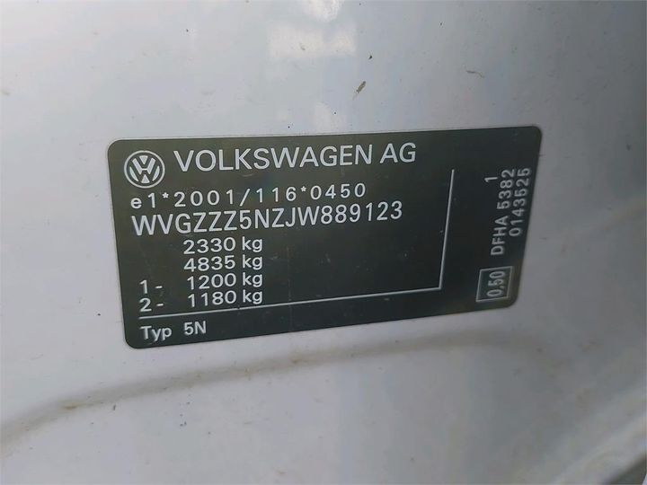 Photo 6 VIN: WVGZZZ5NZJW889123 - VOLKSWAGEN TIGUAN 