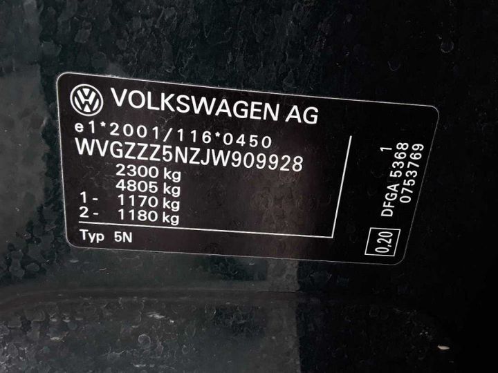 Photo 10 VIN: WVGZZZ5NZJW909928 - VOLKSWAGEN TIGUAN 2.0 TDI 