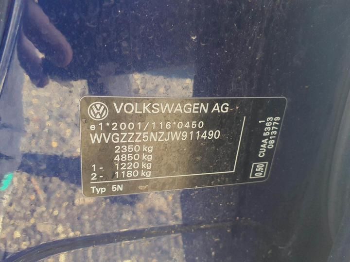 Photo 16 VIN: WVGZZZ5NZJW911490 - VOLKSWAGEN TIGUAN SUV 