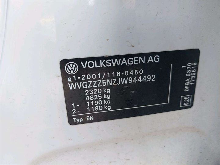 Photo 4 VIN: WVGZZZ5NZJW944492 - VOLKSWAGEN TIGUAN 