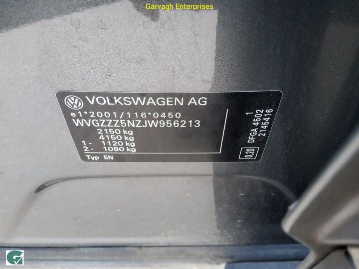 Photo 9 VIN: WVGZZZ5NZJW956213 - VOLKSWAGEN TIGUAN 