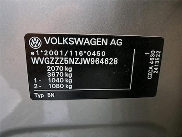 Photo 11 VIN: WVGZZZ5NZJW964628 - VOLKSWAGEN TIGUAN - 2016 